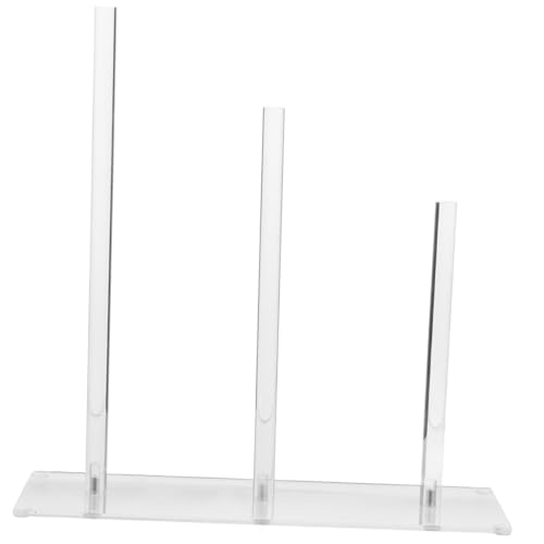 LABRIMP Stufiger Acryl Scrunchie Organizer Transparent Haargummi Halter Vielseitig für Damen Mädchen Haarschmuck Aufbewahrung Einfache Montage Stilvoll für Schlafzimmer von LABRIMP