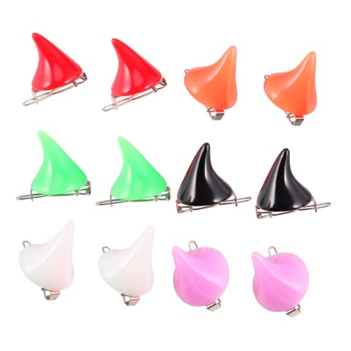 LABRIMP Teiliges Teufelshorn Haarclip Bunte Halloween Haarspangen Sicherer Kopfschmuck für Kostümdeko und Party Vielseitig Einsetzbar für Damen und Cosplay Zubehör von LABRIMP