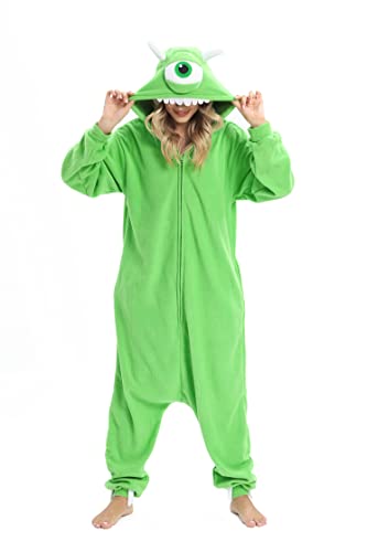 LABULA Onesie Tier Erwachsene Unisex Tieroutfit Cosplay Pyjamas Karneval kostüm,Mike,M von LABULA