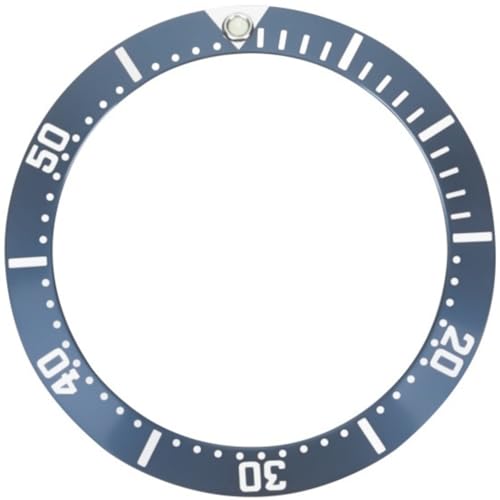 LACAK 33,15 x 26,0 mm Aluminium-Uhrenlünette, kompatibel mit Omega Seamaster 300 m 36 mm Armbanduhr, Blau von LACAK