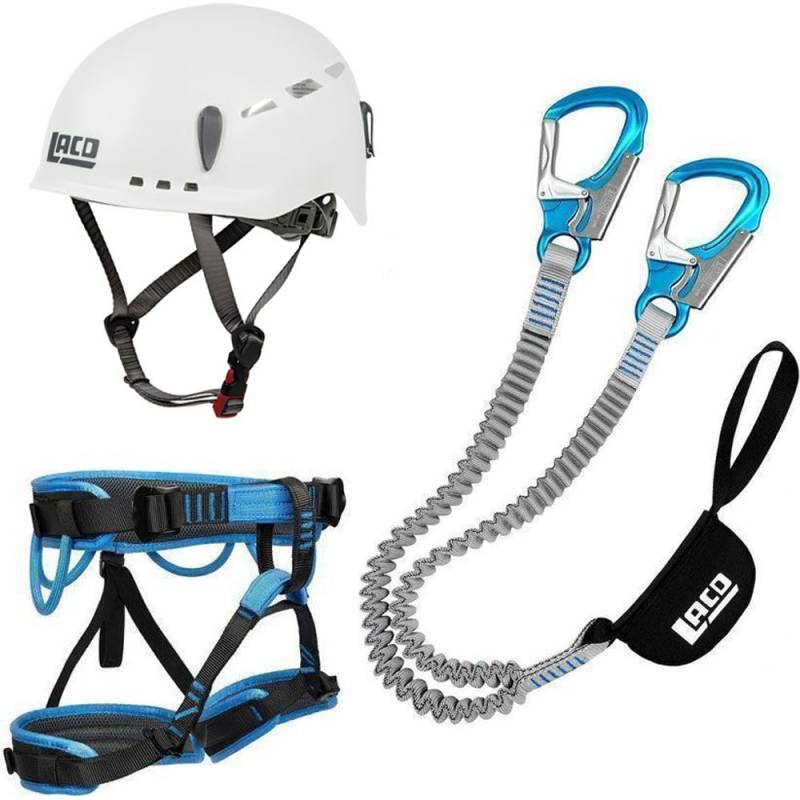 Klettersteig Komplettset LACD Pro Evo 3.0 + LACD Start Gurt + LACD Protector Helm weiß M Klettersteig Komplettset LACD Pro Evo 3.0 + LACD Start Gurt + LACD Protector Helm weiß M von LACD