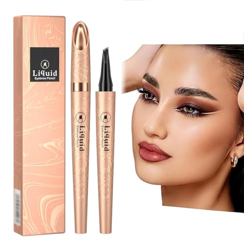 1 Stück Augenbrauenstift Mit 4 Mikrogabelspitzen - Langlebig, Wasserfest und Wischfest für Natürlich Aussehende, Definierte Augenbrauen,augenbrauen von LACHT