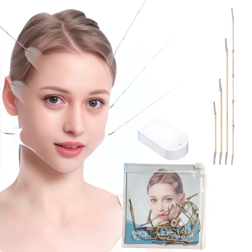LACHT 1 Set Face Lifting Tape, Facelift Sticker Lifting Tapes Face, Instant Invisible Face Lift Sticker, Eye Lift Tape, Makeup Face Lift Tools,face lifting tape(20 Patches + 4 Lifting Ropes) von LACHT