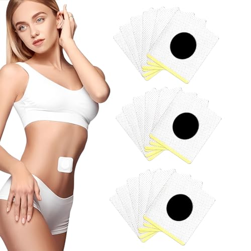 LACHT 30 PCS Weight Loss Fast Fat Burner, Natural Herbal Sticker, Navel Sticker, Slimming Patch, Bucket Waist, Abdominal Detox Slimming, Belly Fat Waist, Weight Loss Plaster, Fast Slimming von LACHT