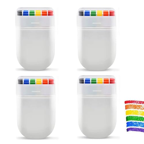 LACHT 4-teilige Regenbogen-Gesichtsfarbe, Regenbogen-Gesichts- und Körperfarbe für Erwachsene und Kinder – Pride, LGBT, Gesichtsbemalung, Make-up von LACHT