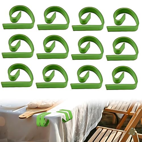 LACHT Tischdeckenklammern,12 Stück Tischtuchklammern Outdoor, Tischtuchklammern,Tischklammern,Tischdeckenhalter, Tischklammern, Tischdecke Clips, Tischdecke Klammern, Tischdeckenklammern Set von LACHT