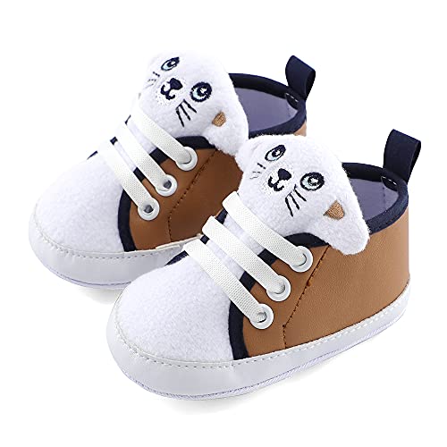 LACOFIA Baby Jungen Sneakers Kleinkind rutschfest Weiche Sohle 3D Tier Krabbelschuhe Braun 6-9 Monate LACOFIA Baby Jungen Sneakers Kleinkind rutschfest Weiche Sohle 3D Tier Krabbelschuhe Braun 6-9 Monate von LACOFIA