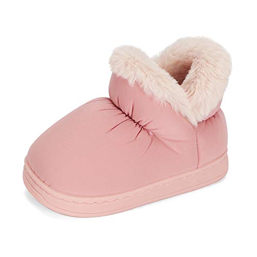 LACOFIA Kleinkind Baby Mädchen Winterstiefel Kinder Rutschfest Gummisohle Schneestiefel Warme Winterschuhe Rosa 26/27 von LACOFIA