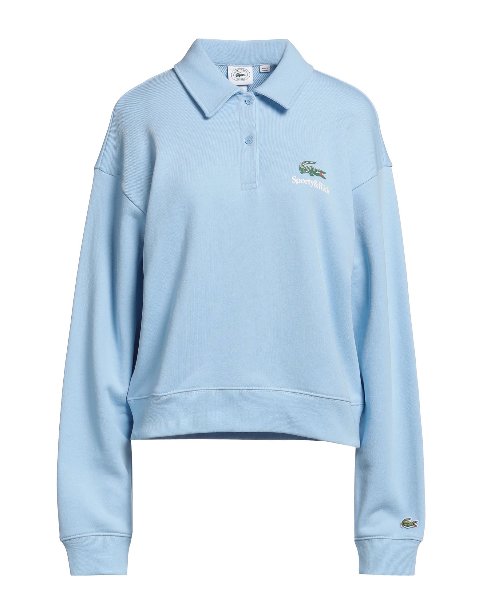 LACOSTE x SPORTY & RICH Sweatshirt Damen Hellblau LACOSTE x SPORTY & RICH Sweatshirt Damen Hellblau von LACOSTE x SPORTY & RICH