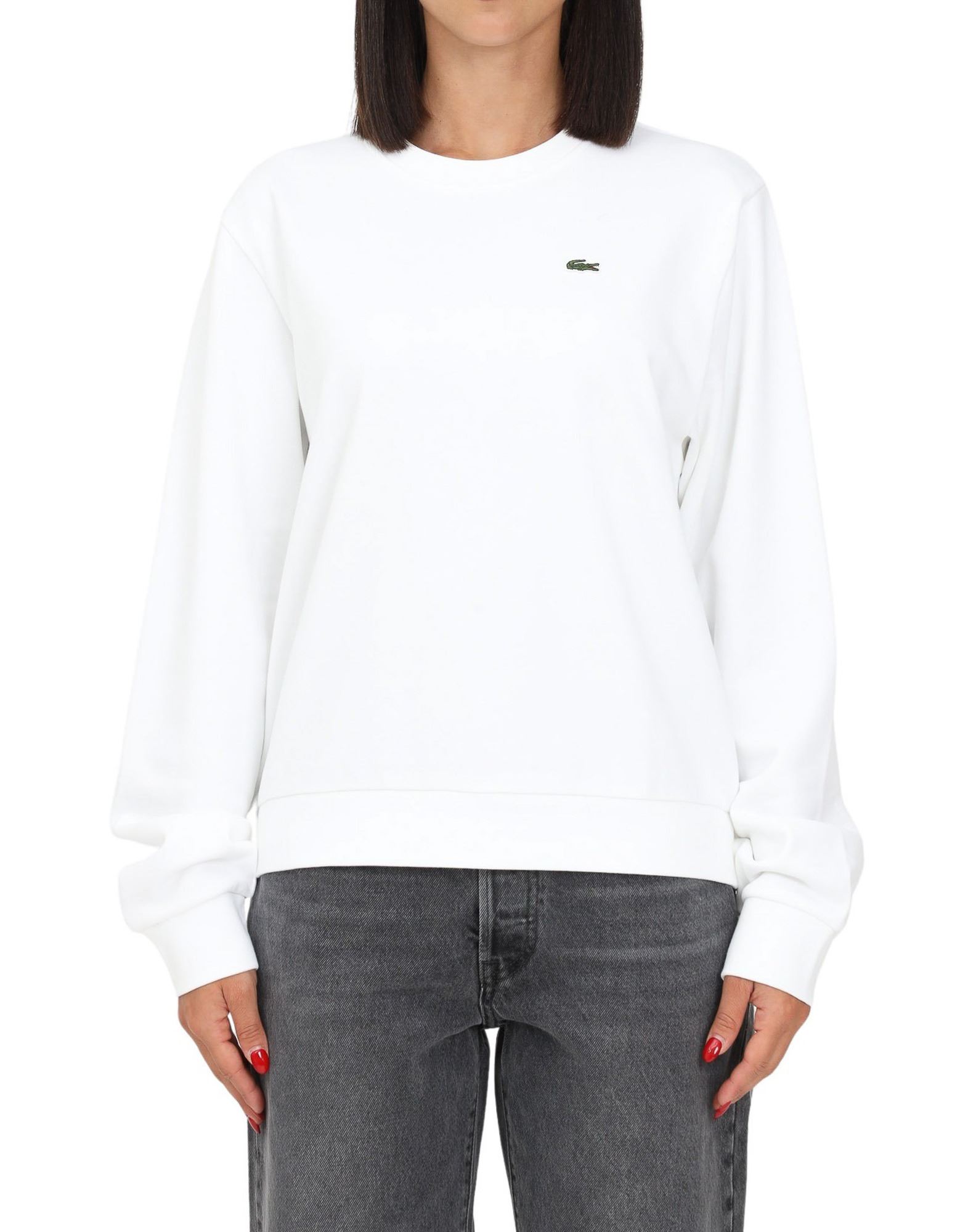 LACOSTE Sweatshirt Damen Weiß von LACOSTE