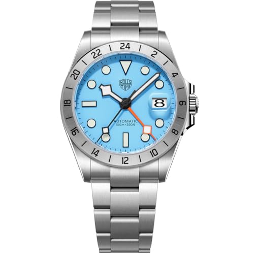 LACZ DENTON Rollstimi RT7911 Herren-Automatikuhren, mechanische Armbanduhren, Japanisches NH34A-Uhrwerk mit 100 m wasserdichtem Leuchtzeiger von LACZ DENTON