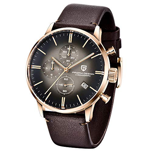 Pagani Design 2720k Herren Quarz Chronograph Herren Sportuhren Wasserdicht Herren Mode Armbanduhren Edelstahl Business Uhr für Herren Casual Uhren von LACZ DENTON