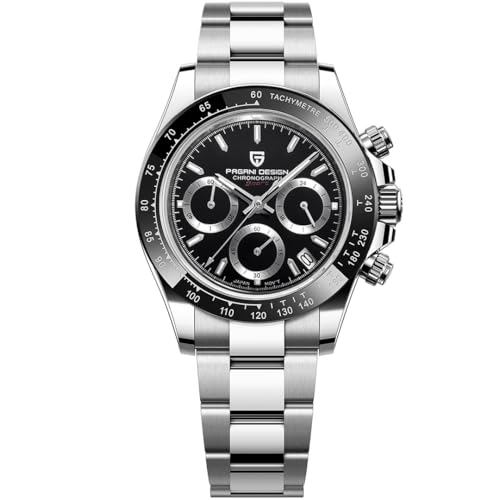 Pagani Design Herren-Armbanduhr Saphir Sport Quarzuhr Edelstahl Herren Wasserdicht Armbanduhr VK63 Uhrwerk Mode Chronograph… von LACZ DENTON