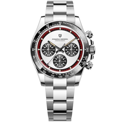 Pagani Design Herren-Armbanduhr Saphir Sport Quarzuhr Edelstahl Herren Wasserdicht Armbanduhr VK63 Uhrwerk Mode Chronograph… von LACZ DENTON