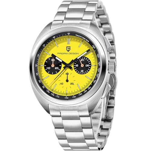 Pagani Design Herren Chronograph Uhr Saphir Spiegel 10Bar Wasserdicht Quarz Armbanduhr VK63 Uhrwerk PD1782 Pagani Design Herren Chronograph Uhr Saphir Spiegel 10Bar Wasserdicht Quarz Armbanduhr VK63 Uhrwerk PD1782 von LACZ DENTON