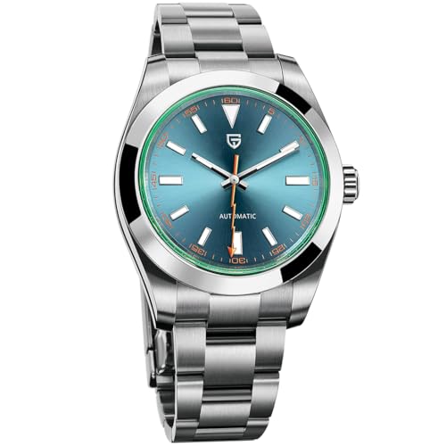 Pagani Design PD1733 Herren Automatik Uhren 40MM Herren Mechanische Armbanduhren Grün Saphirglas AR beschichtet Uhren NH35A Wasserdicht Uhren (Blau) von LACZ DENTON