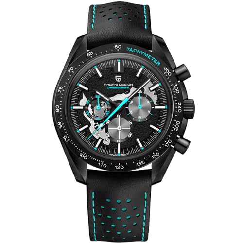 Pagani Design PD1779 Mond zurück Herrenuhren Luxus Quarzuhr Männer Skeleton Sport Chronograph AR Saphirglas Armbanduhr von LACZ DENTON