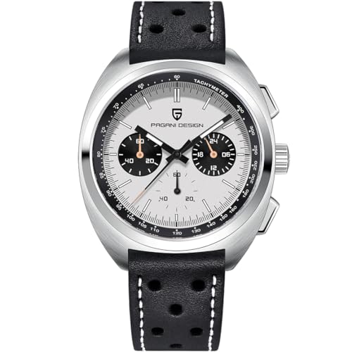 Pagani Design PD1782 Uhren für Männer Chronograph Uhren für Männer Analoguhr,Herren Saphirspiegel 10Bar wasserdichte Armbanduhr,VK63 Uhrwerk von LACZ DENTON