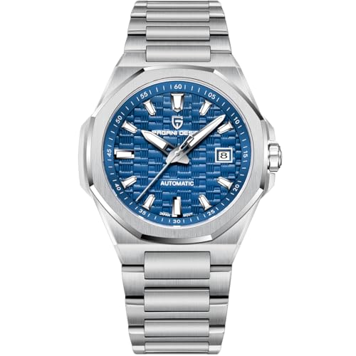 Pagani Design Uhren für Herren Automatikuhr Wasserdicht bis 100 m Herrenmechanikuhren Mode Leuchtzifferblatt Japan 8215 Uhrwerk von LACZ DENTON