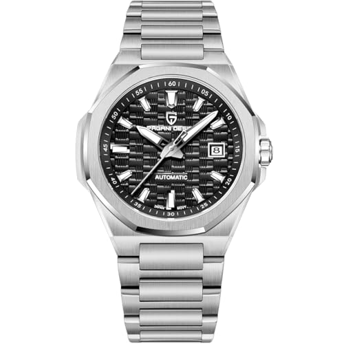 Pagani Design Uhren für Herren Automatikuhr Wasserdicht bis 100 m Herrenmechanikuhren Mode Leuchtzifferblatt Japan 8215 Uhrwerk von LACZ DENTON