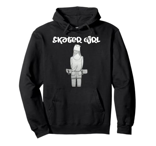 Skater Girl Mädchen mit Skateboard Pullover Hoodie Skater Girl Mädchen mit Skateboard Pullover Hoodie von LAD - Larissa's Art and Design