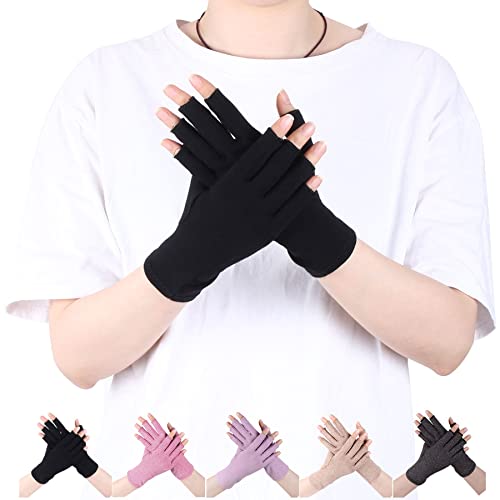 LADES DIRERCT Arthritis Handschuhe - Kompressions-Handschuhe Für Schmerzlinderung Rheumatische Arthritis Fingerlose Handschuhe Damen Herren Handschuhe Osteoarthritis Gelenkschmerzen (Schwarz, M) von LADES DIRERCT