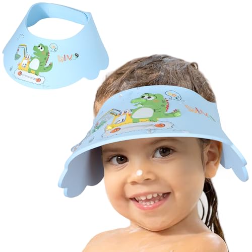 Wasserdichte Kinder Duschhaube – Verstellbare Baby Badehaube EVA Weich Bequem Shampoo Schutzkappe für Kleinkinder 0-12 Jahre von LADES