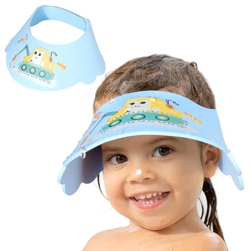 Wasserdichte Kinder Duschhaube – Verstellbare Baby Badehaube EVA Weich Bequem Shampoo Schutzkappe für Kleinkinder Jungen Mädchen 0-12 Jahre von LADES