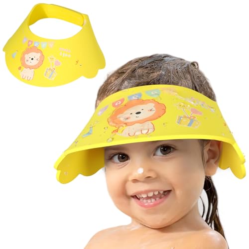 Wasserdichte Kinder Duschhaube – Verstellbare Baby Badehaube EVA Weich Bequem Shampoo Schutzkappe für Kleinkinder Jungen Mädchen 0-12 Jahre von LADES