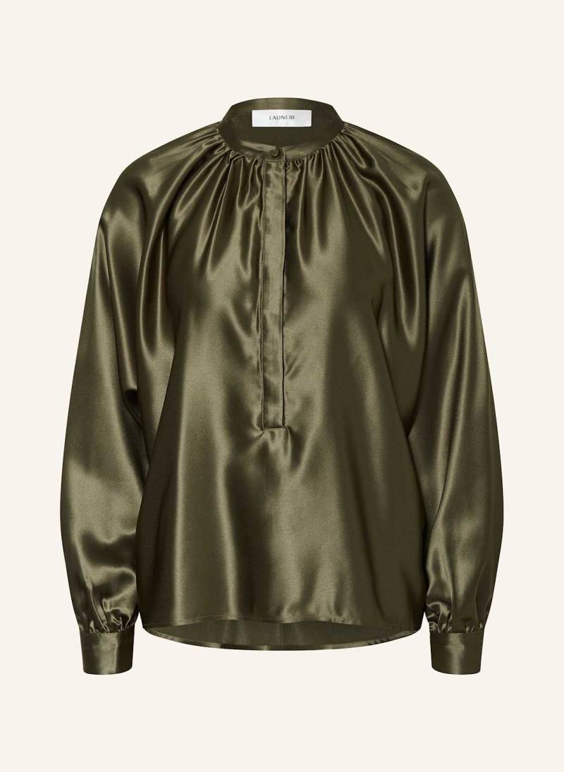 Ladneri Blusenshirt Maya Aus Satin gruen von LADNERI
