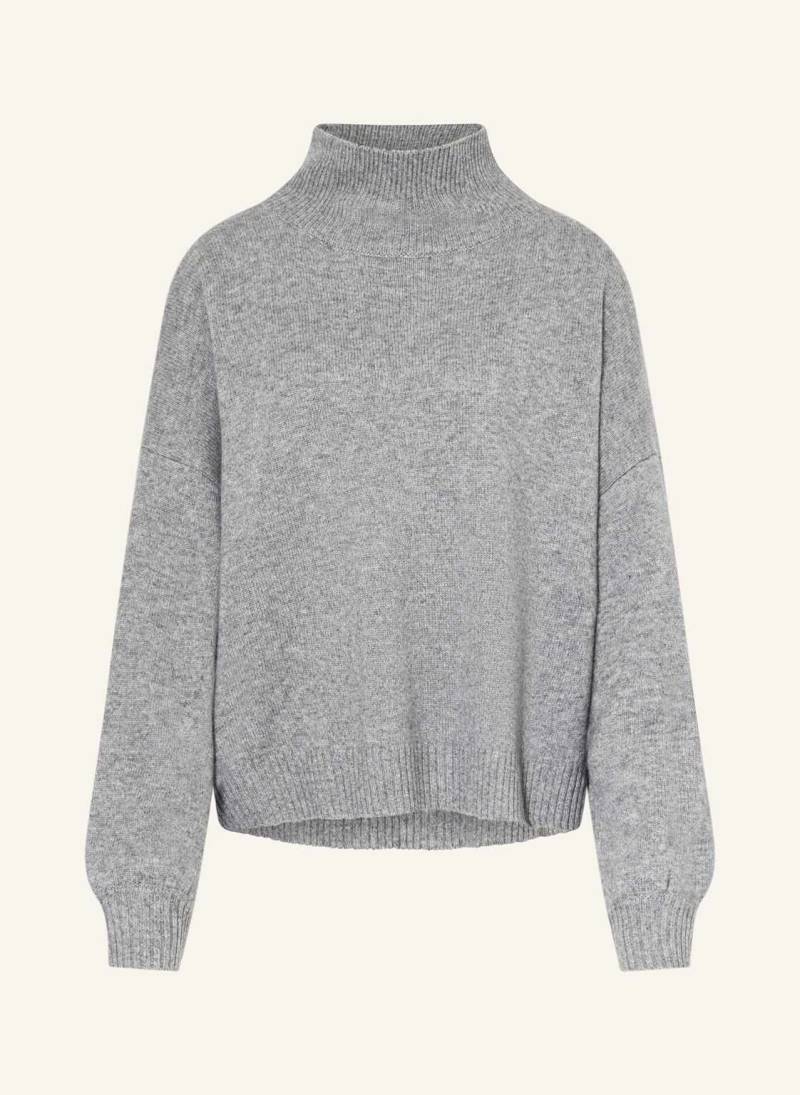 Ladneri Rollkragenpulloer Cocoon Mit Cashmere grau von LADNERI
