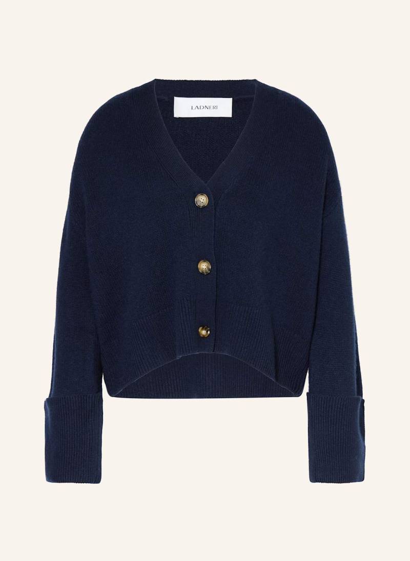 Ladneri Strickjacke Paix Next Mit Cashmere blau von LADNERI
