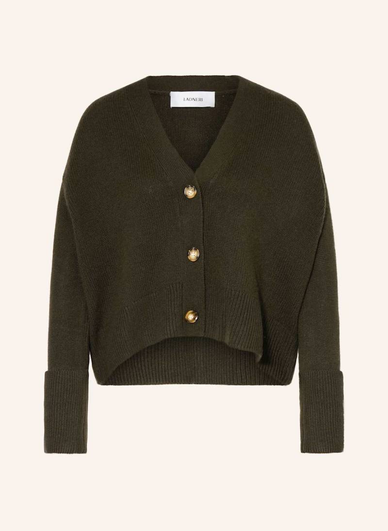 Ladneri Strickjacke Paix Next Mit Cashmere gruen von LADNERI