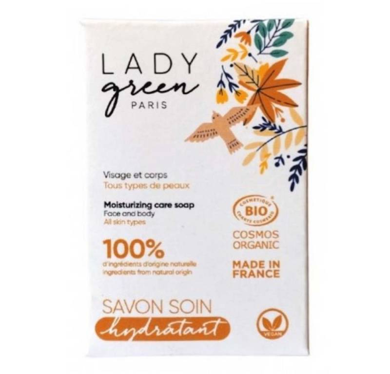 LADY GREEN PARIS Feste Duschseife Care Soap Face & Body - Moisturizing 100g von LADY GREEN PARIS