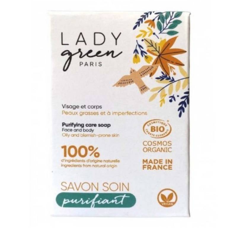 LADY GREEN PARIS Feste Duschseife Care Soap Face & Body - Purifying 100g von LADY GREEN PARIS