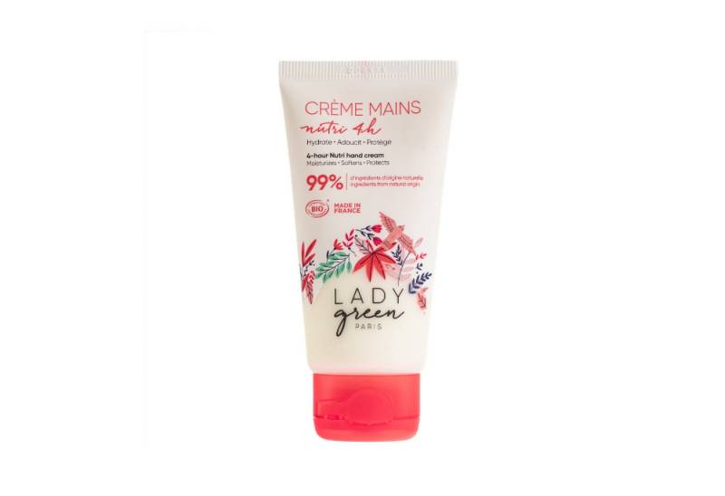 LADY GREEN PARIS Handcreme, Feuchtigkeitsspendende Handcreme mit Bio Aloe Vera Shea & Zitronenduft von LADY GREEN PARIS