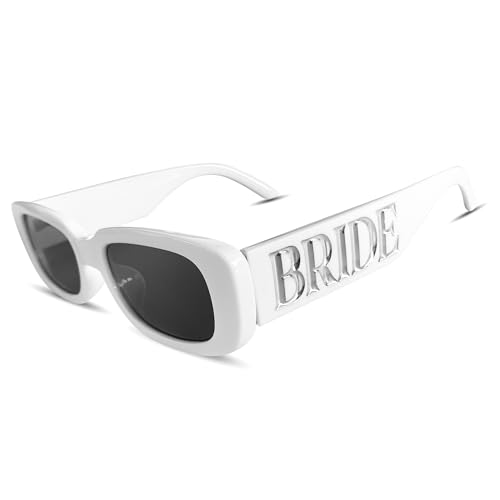 LADY&HOME Braut-Sonnenbrille, Junggesellinnenabschied-Dekoration, Brautjungferngeschenk, Brautparty-Accessoire, Geschenk für die zukünftige Braut, Weiss/opulenter Garten LADY&HOME Braut-Sonnenbrille, Junggesellinnenabschied-Dekoration, Brautjungferngeschenk, Brautparty-Accessoire, Geschenk für die zukünftige Braut, Weiss/opulenter Garten von LADY&HOME