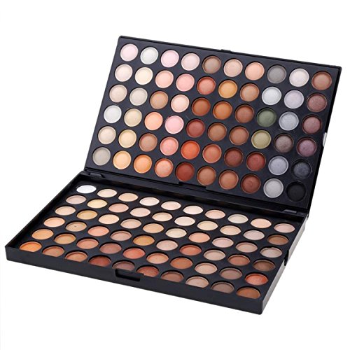 LAEMALLS 120 Farben Lidschatten Makeup Palette, Profi Matt Schimmern Nudetöne Leuchtende Glitter Eyeshadow Kosmetik Palette, Geeignet für den täglichen Gebrauch#4 von LAEMALLS