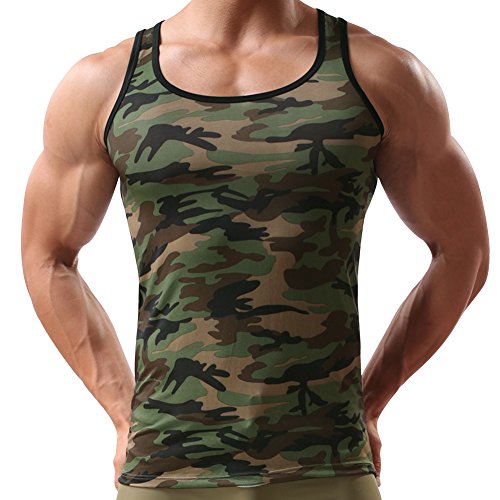 Andy's Share Herren Mann Vest Tops Tank Trainingswest Camouflage Military Sport Outdoor (EU L/Asian XL) von LAEMILIA