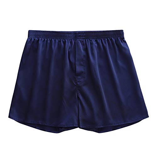 LAEMILAI Herren Satin Boxershorts Seide Pyjama Shorts elastischem Bund Nachtwäsche Boxer Unterwäsche Beach Shorts von LAEMILIA