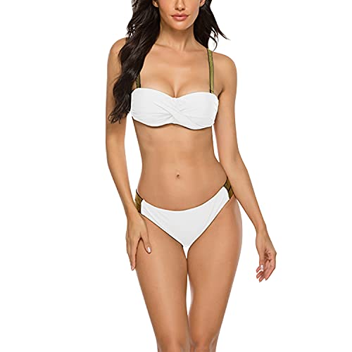 LAEMILIA Damen Bikini Set Zweiteilige Badeanzug Push up Triangel Bademode Sexy Strandbikini Mit Stahlstütze und Brustpolster von LAEMILIA