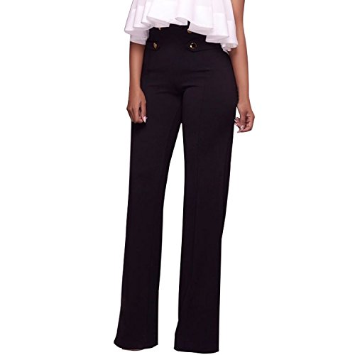 LAEMILIA Damen Marlenehose Business Stoffhose Anzughosen Hohe Taille Elegante Bootcut Hose Classic Schlaghose Festlich Abendmode Partywear von LAEMILIA