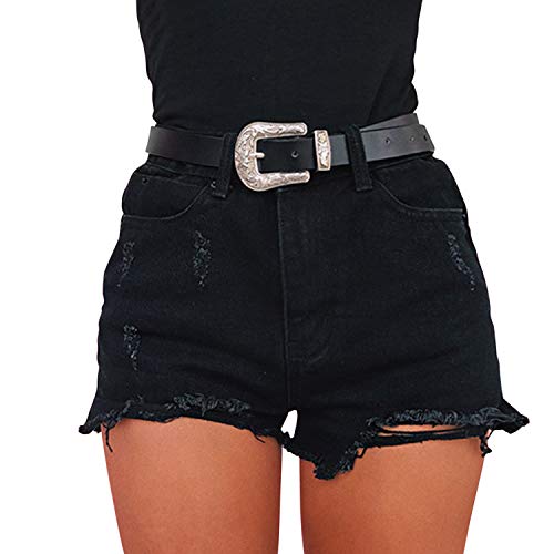 LAEMILIA Damen Sommer Shorts Zerrissen mit Löchern Jeansshorts Destoryed Freizeit Boyfriend Strand Denim von LAEMILIA