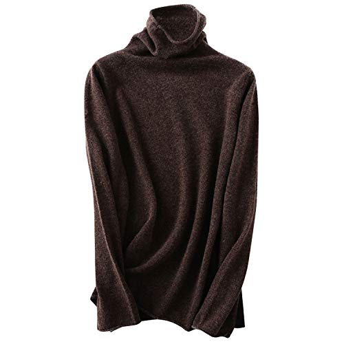 LAEMILIA Kaschmir Damen Pullover Winter Herbst Lose Feinstrick Langarm Rollkragenpullover Weich 100% reines Kaschmir Langarm Pulli von LAEMILIA