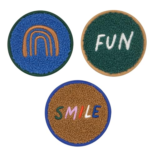 LÄSSIG Anhänger und Patches Set (3 Stk.) mit Druckknopf/School Patches Set Smile/Fun von LÄSSIG