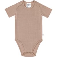 LÄSSIG Baby Body kurzarm braun von LÄSSIG