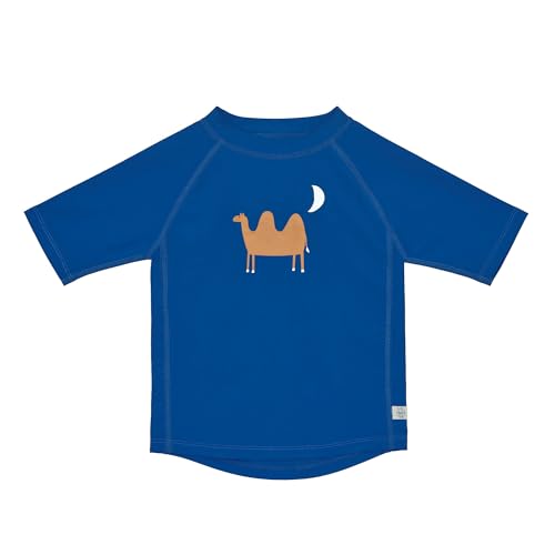 LÄSSIG Baby Kinder Schwimmshirt Badeshirt kurzarm mit UV-Schutz/Short Sleeve Rashguard Camel blue, 3-6 Monate, Größe: 62/68 von LÄSSIG