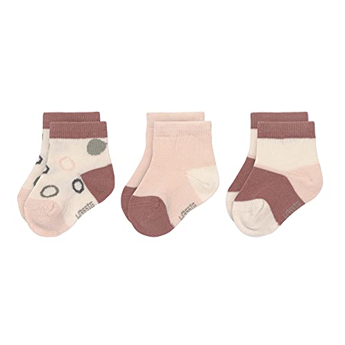 LÄSSIG Kinder Sneaker Socken 3er Set/ Offwhite/Powder Pink Größe 12-14 von LÄSSIG
