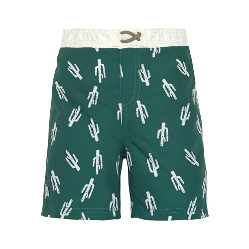 LÄSSIG Baby Kinder UV Badehose Badeshort mit integrierter Schwimmwindel/Board Shorts Cactus green, 7-12 Monate, Größe: 74/80 von LÄSSIG