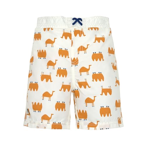 LÄSSIG Baby Kinder UV Badehose Badeshort mit integrierter Schwimmwindel/Board Shorts Camel nature, 7-12 Monate, Größe: 74/80 von LÄSSIG